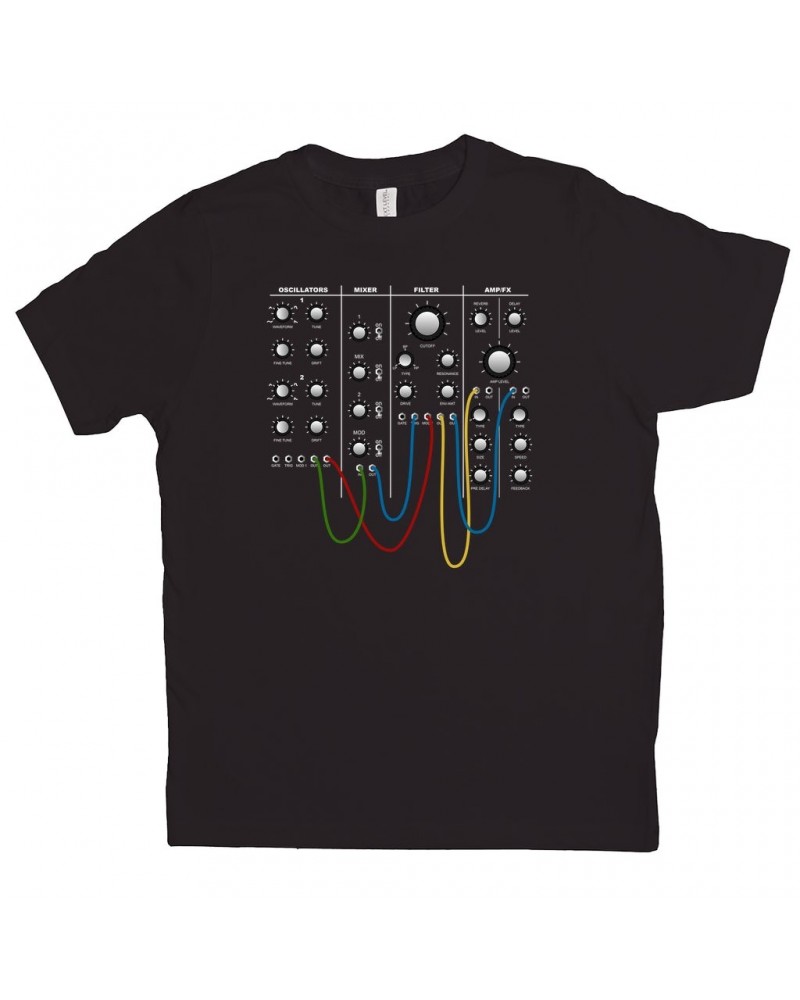 Music Life Kids T-shirt | Modular Synth Chest Panel Kids Tee $9.19 Kids