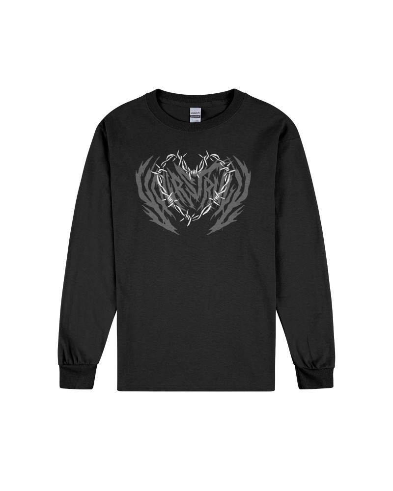 Yours Truly Metal Heart Longsleeve (Black) $4.95 Shirts