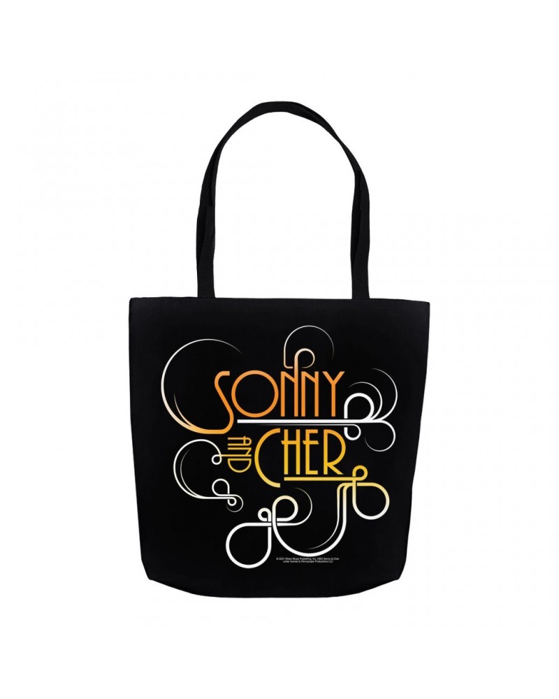 Sonny & Cher Tote Bag | Mod TV Retro Logo Bag $8.36 Bags