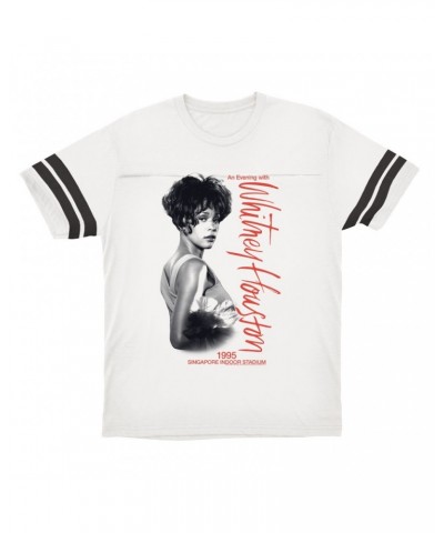 Whitney Houston T-Shirt | 1995 Singapore Indoor Stadium Football Shirt $7.99 Shirts