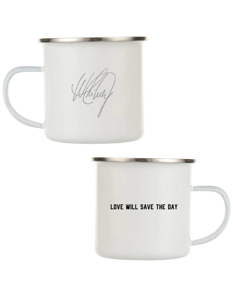 Whitney Houston Love Will Save The Day Grey Camping Mug $5.43 Drinkware