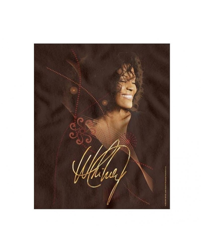 Whitney Houston Smile Fleece Blanket $9.72 Blankets