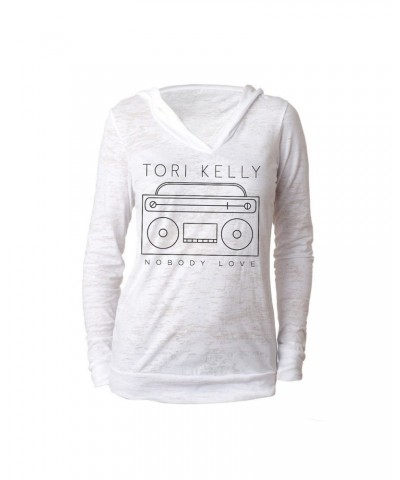 Tori Kelly Burnout V-Neck Hoody $15.26 Sweatshirts