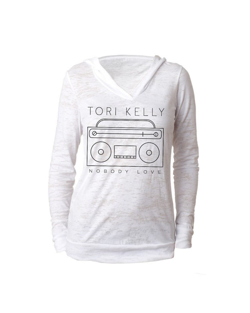 Tori Kelly Burnout V-Neck Hoody $15.26 Sweatshirts