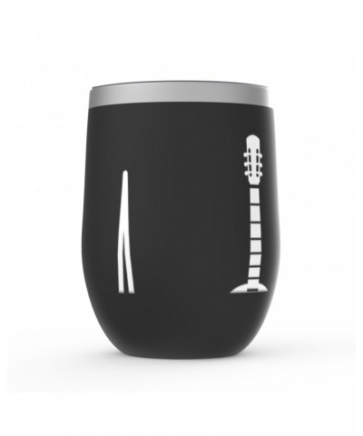 Music Life Wine Tumbler | Acoustic Guitar Heartbeat Stemless Wine Tumbler $5.80 Drinkware