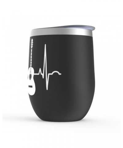 Music Life Wine Tumbler | Acoustic Guitar Heartbeat Stemless Wine Tumbler $5.80 Drinkware