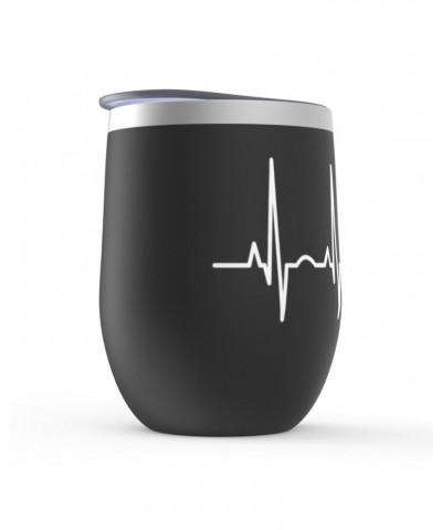 Music Life Wine Tumbler | Acoustic Guitar Heartbeat Stemless Wine Tumbler $5.80 Drinkware