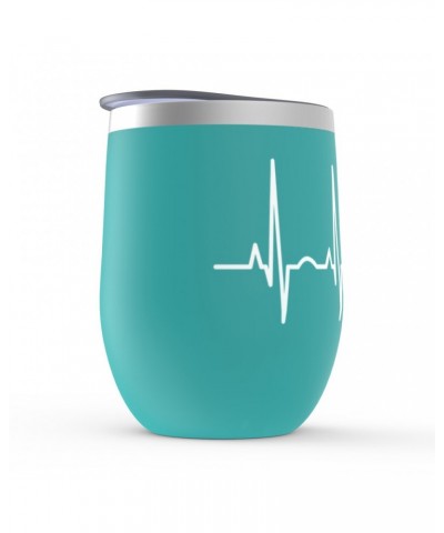 Music Life Wine Tumbler | Acoustic Guitar Heartbeat Stemless Wine Tumbler $5.80 Drinkware