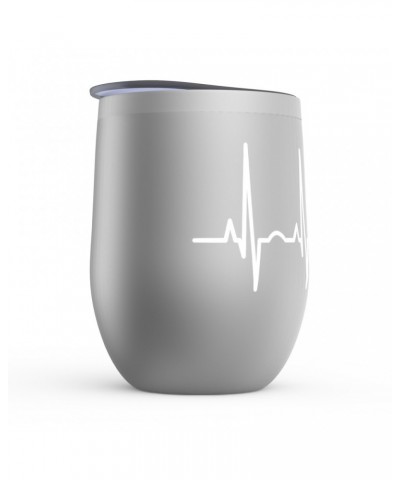 Music Life Wine Tumbler | Acoustic Guitar Heartbeat Stemless Wine Tumbler $5.80 Drinkware