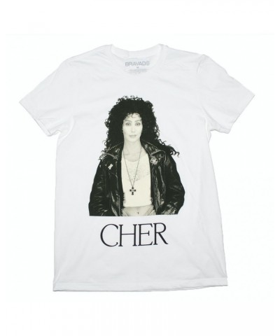 Cher T Shirt | Cher Sepia Leather Jacket T-Shirt $9.39 Shirts