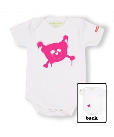 Rockabye Baby! Organic Baby Bodysuit (Pink Logo on Black or White) $6.99 Kids