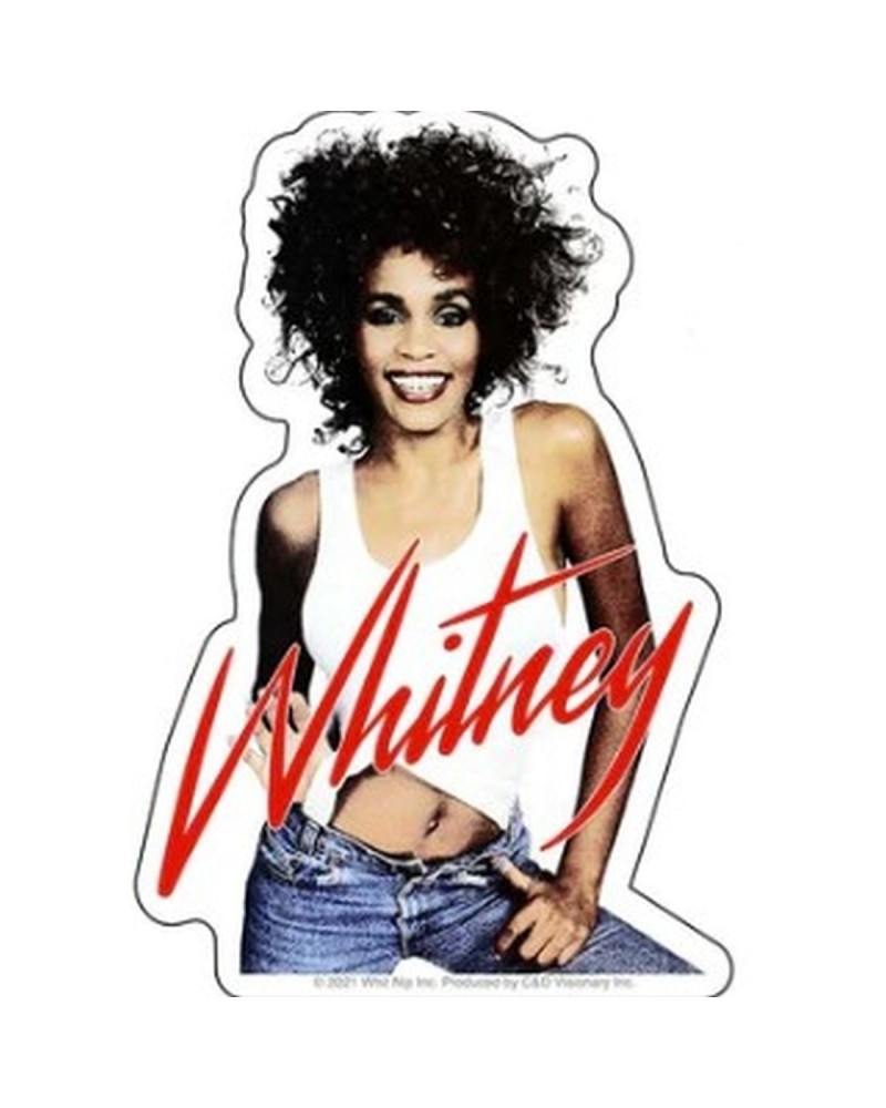 Whitney Houston Denim Pose Sticker $29.51 Accessories