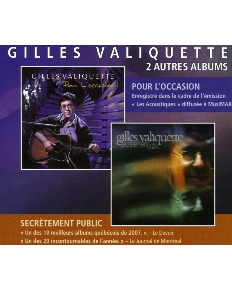 Gilles Valiquette 2 AUTRES ALBUMS CD $13.61 CD