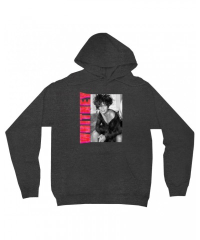 Whitney Houston Hoodie | Whitney Pink And Red Design Distressed Hoodie $5.92 Sweatshirts