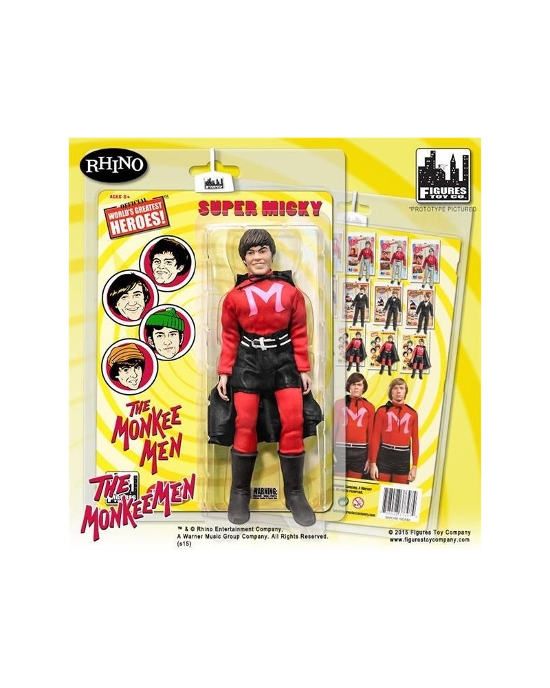 The Monkees Micky Dolenz 8" Action Figure with Cape $9.68 Outerwear