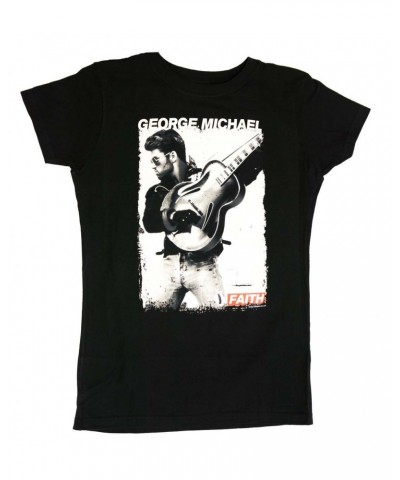 George Michael T Shirt | George Michael Faith Photo Juniors Tee $13.47 Shirts