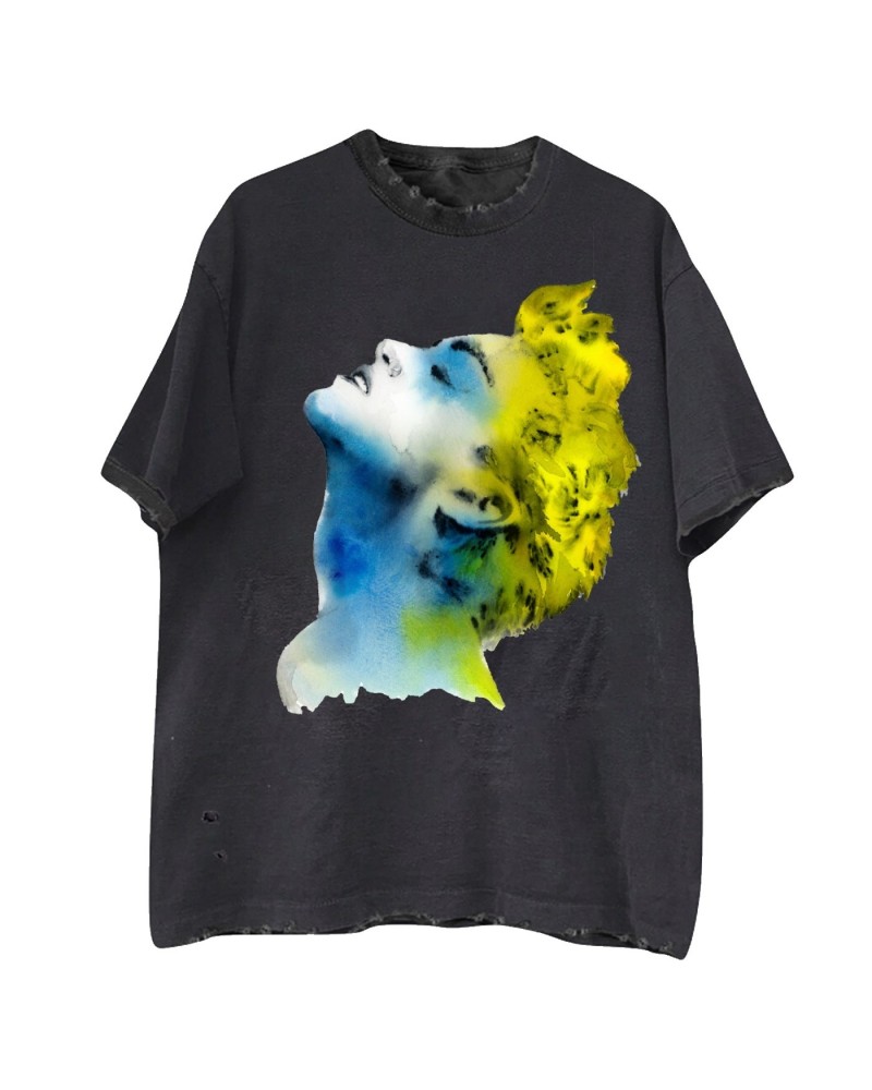 Madonna True Blue Watercolor Black Tee $4.95 Shirts