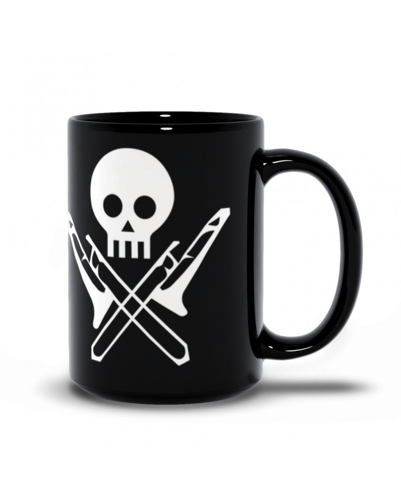 Music Life Mug | Skull And Trombones Mug $7.64 Drinkware