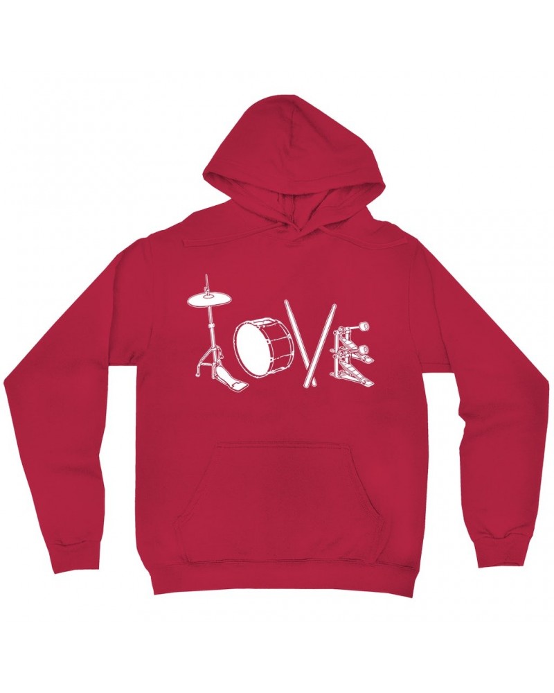 Music Life Hoodie | Drum Love Hoodie $6.64 Sweatshirts