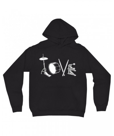 Music Life Hoodie | Drum Love Hoodie $6.64 Sweatshirts