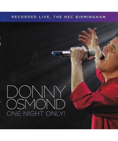 Donny Osmond ONE NIGHT ONLY LIVE IN BIRMINGHAM CD $11.26 CD