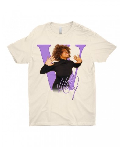 Whitney Houston T-Shirt | Purple "W" Is For Whitney Shirt $8.31 Shirts