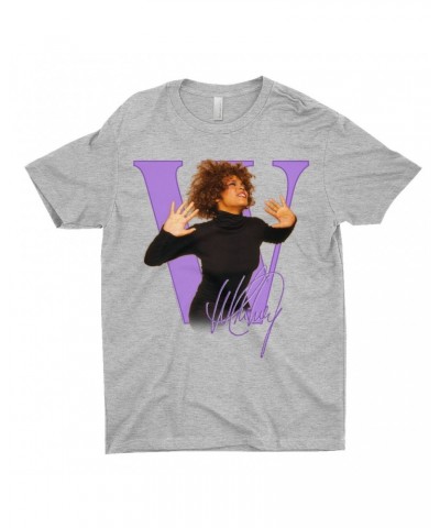 Whitney Houston T-Shirt | Purple "W" Is For Whitney Shirt $8.31 Shirts