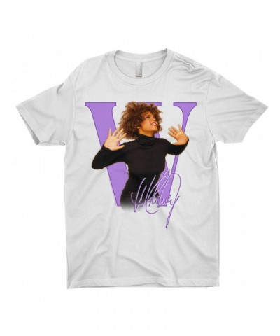 Whitney Houston T-Shirt | Purple "W" Is For Whitney Shirt $8.31 Shirts