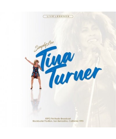 Tina Turner LP - Simply Live (Transparent Blue Vinyl) $5.42 Vinyl