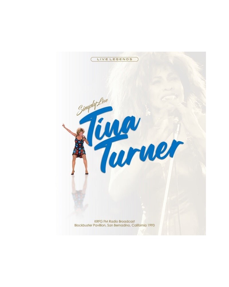 Tina Turner LP - Simply Live (Transparent Blue Vinyl) $5.42 Vinyl