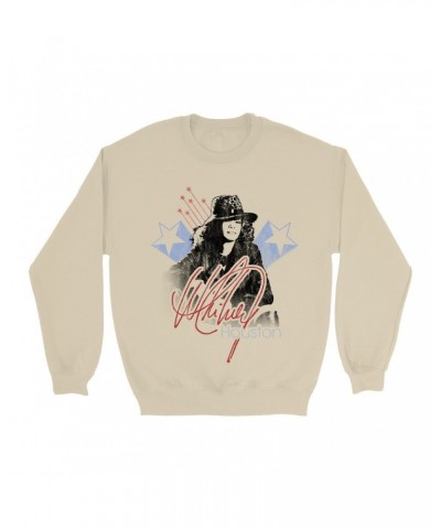 Whitney Houston Sweatshirt | Shooting Stars Image Sweatshirt $6.29 Sweatshirts