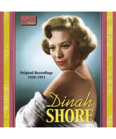 Dinah Shore VOL. 1-ORIGINAL RECORDINGS CD $11.87 CD