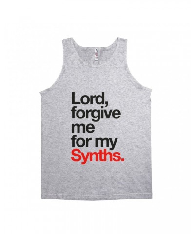 Music Life Unisex Tank Top | Forgive Me For My Synths Shirt $10.07 Shirts