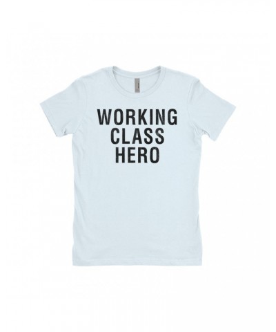 John Lennon Ladies' Boyfriend T-Shirt | Working Class Hero Worn By Shirt $4.92 Shirts