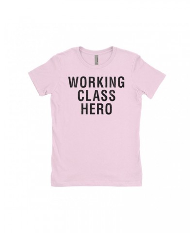 John Lennon Ladies' Boyfriend T-Shirt | Working Class Hero Worn By Shirt $4.92 Shirts