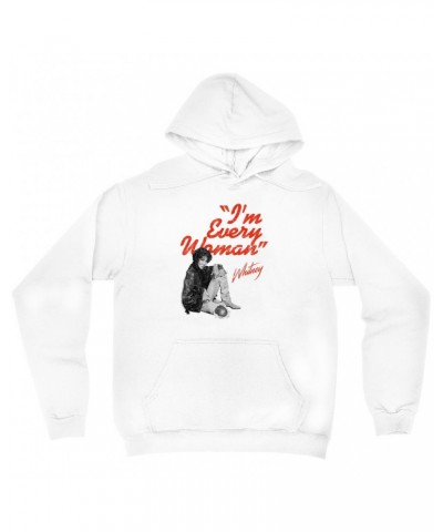 Whitney Houston Hoodie | I'm Every Woman Distressed Hoodie $2.63 Sweatshirts