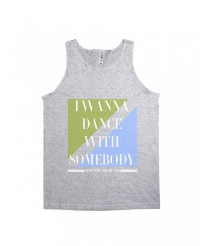 Whitney Houston Unisex Tank Top | I Wanna Dance With Somebody Classy Pastel Design Shirt $11.21 Shirts