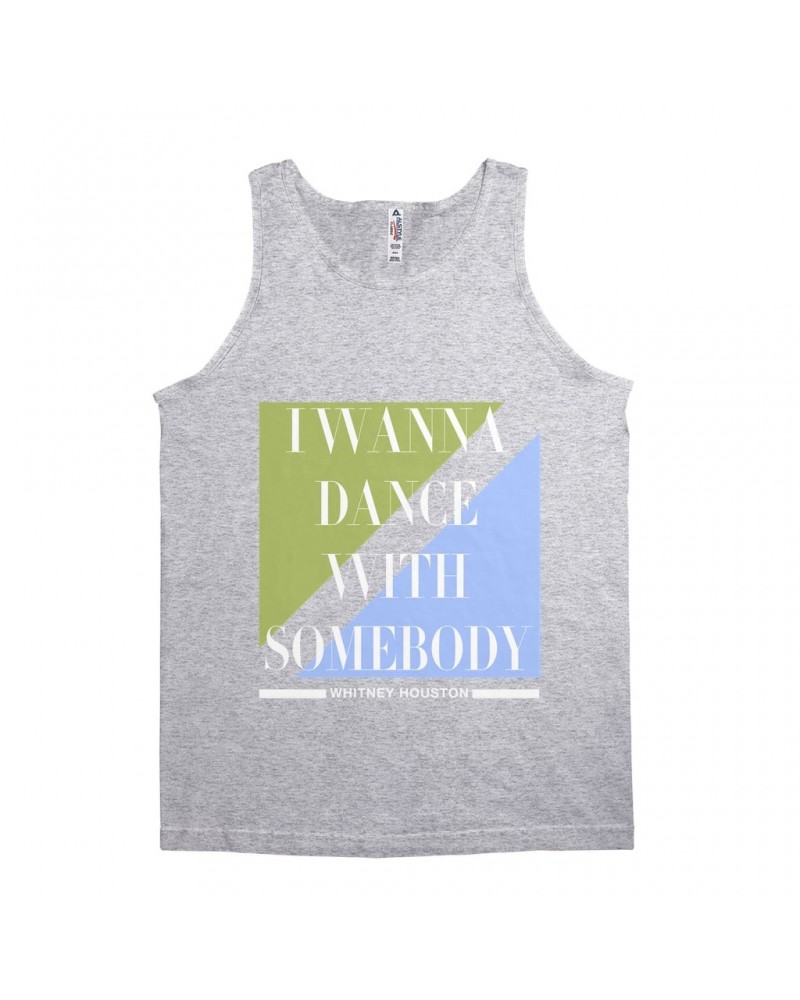 Whitney Houston Unisex Tank Top | I Wanna Dance With Somebody Classy Pastel Design Shirt $11.21 Shirts