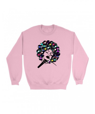 Music Life Colorful Sweatshirt | The Soul Of Vinyl Sweatshirt $6.65 Sweatshirts