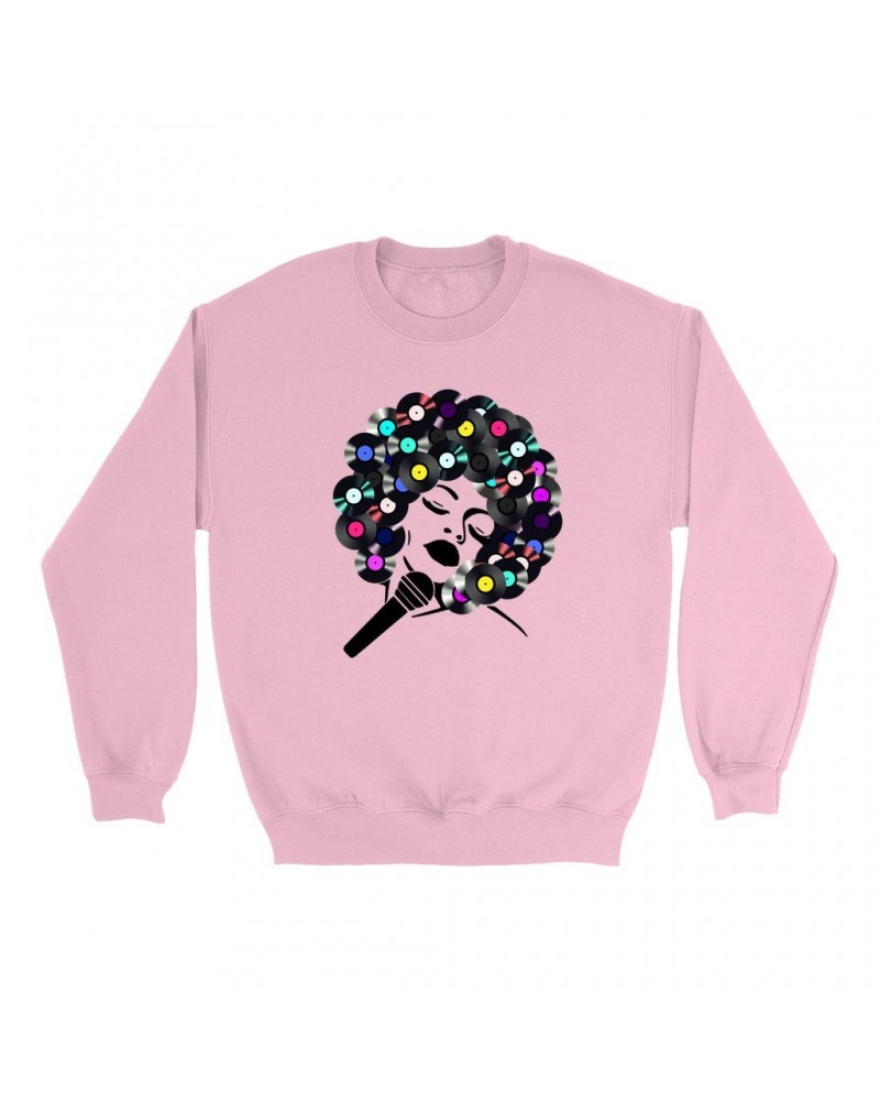 Music Life Colorful Sweatshirt | The Soul Of Vinyl Sweatshirt $6.65 Sweatshirts