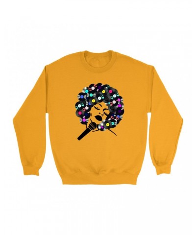 Music Life Colorful Sweatshirt | The Soul Of Vinyl Sweatshirt $6.65 Sweatshirts