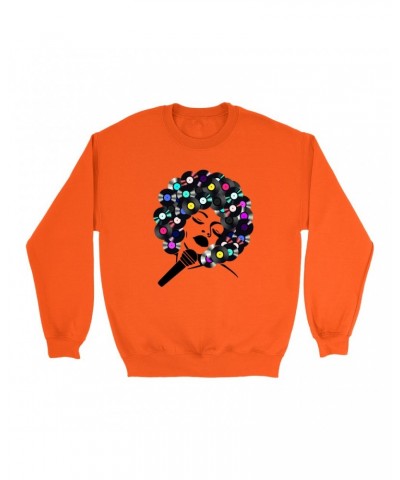 Music Life Colorful Sweatshirt | The Soul Of Vinyl Sweatshirt $6.65 Sweatshirts