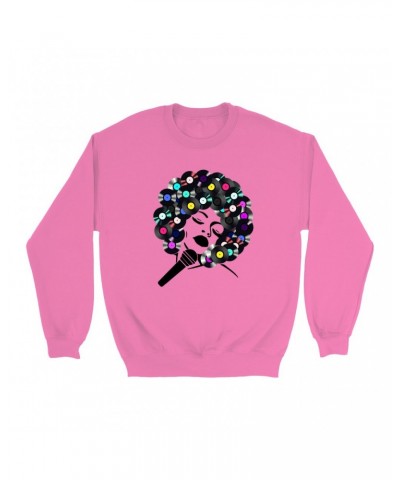 Music Life Colorful Sweatshirt | The Soul Of Vinyl Sweatshirt $6.65 Sweatshirts