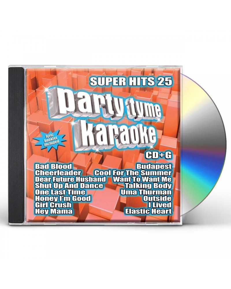 Party Tyme Karaoke Super Hits 25 (16-song CD+G) CD $14.98 CD