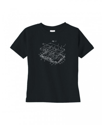 Music Life Toddler T-shirt | Cassette Diagram Toddler Tee $7.67 Shirts