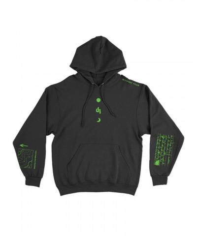 Dermot Kennedy Wicklow Mountains Hoodie: Black / Green $7.67 Sweatshirts