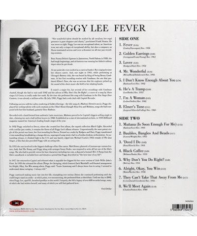 Peggy Lee LP Vinyl Record - Fever $14.09 Vinyl