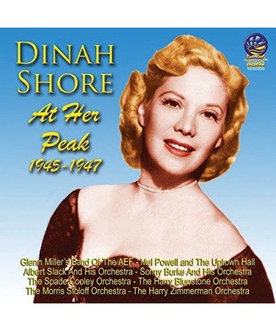 Dinah Shore AT HER PEAK CD $30.75 CD