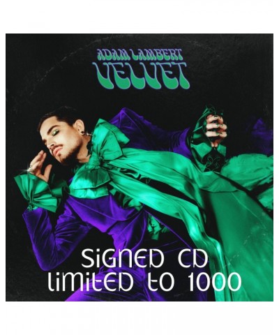 Adam Lambert SIGNED VELVET - CD + Download $10.08 CD