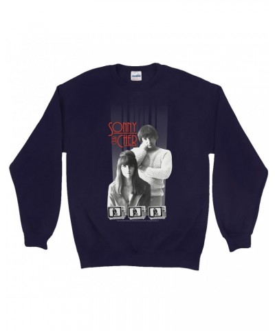 Sonny & Cher Sweatshirt | Mod TV Black And White Image Sweatshirt $3.50 Sweatshirts